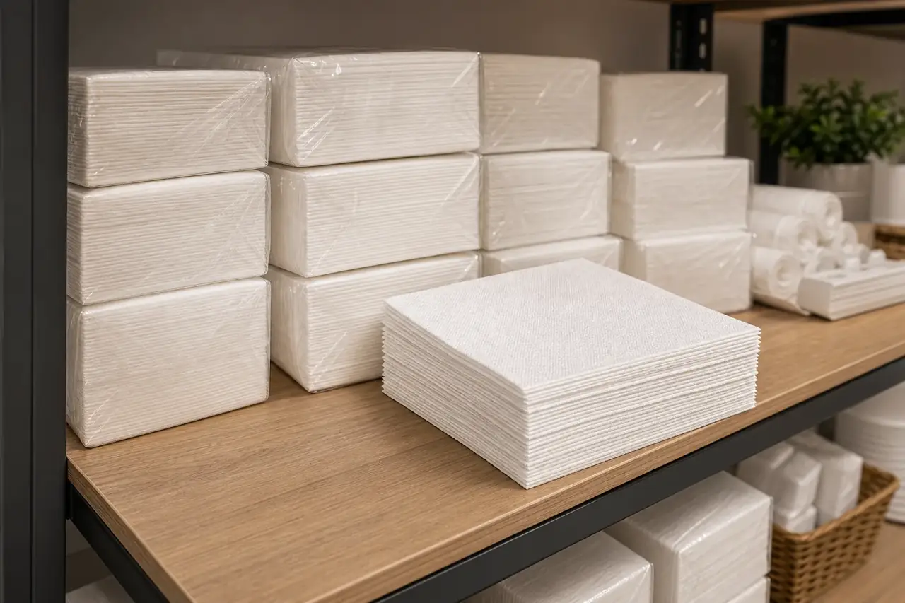 SILQUE bulk airlaid napkin supply and wholesale logistics for events and banquets