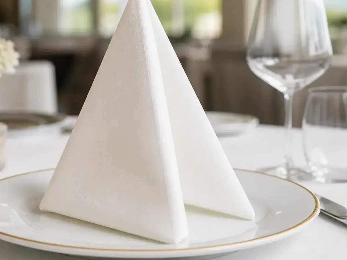 custom printed airlaid dinner napkin presentation for premium branding
